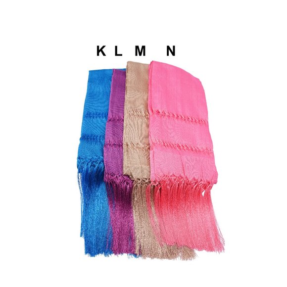 Mexican Artisan Handmade Shawl Wrap Scarf | Chalina Rebozo Linea | Large 92 x 25 - Picture 5 of 8